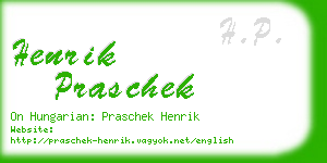 henrik praschek business card